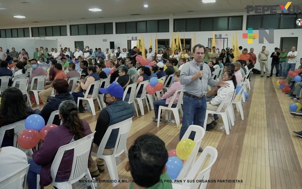 Agradece Pepe Yunes a simpatizantes y militantes su apoyo en la precampaña